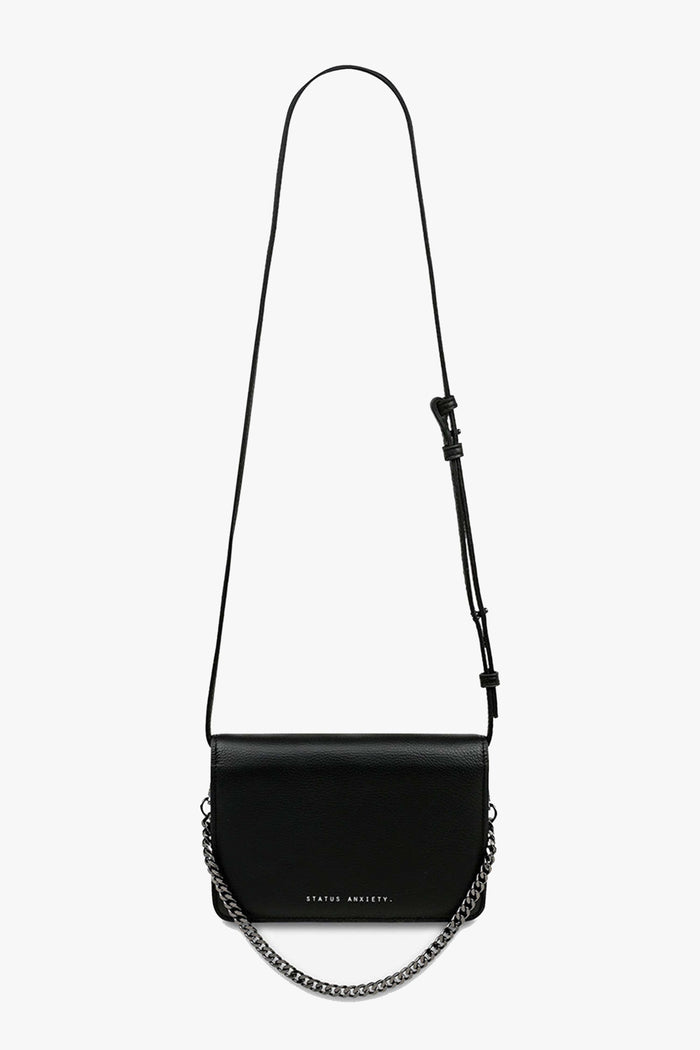 She Burns Black Leather Crossbody Bag ACC Bags - All, incl Phone Bags Status Anxiety