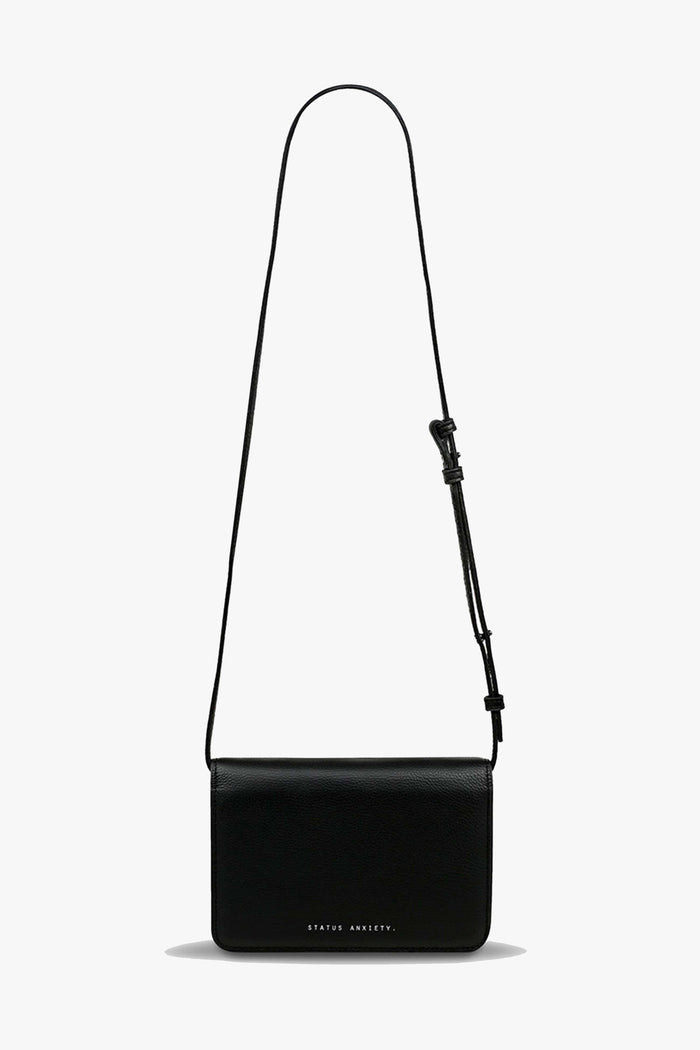 She Burns Black Leather Crossbody Bag ACC Bags - All, incl Phone Bags Status Anxiety