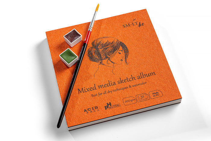 SM•LT Layflat Mixed Media Sketch Album – 5.5" x 5.5"