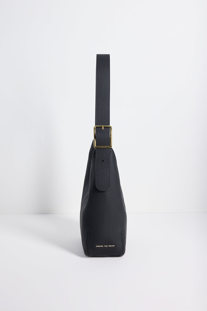 Soho Black Leather Large Bucket Bag