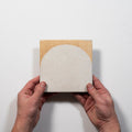 With Hand Soluna Arc White Porcelain Tile 150 x 150mm ATLWHD - The Blue Space