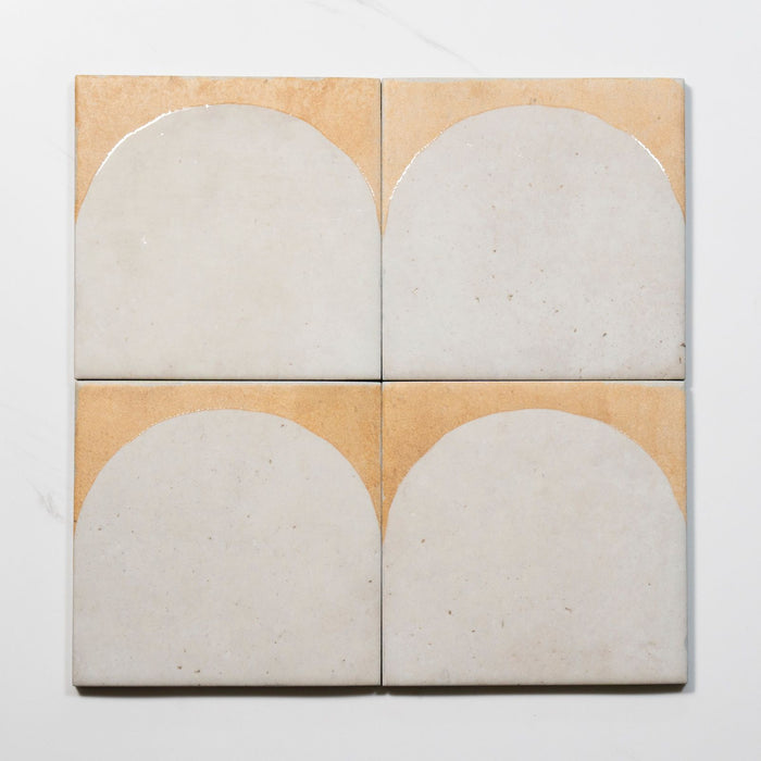 Pattern Lay No Hand Soluna Arc White Porcelain Tile 150 x 150mm ATLWHD - The Blue Space