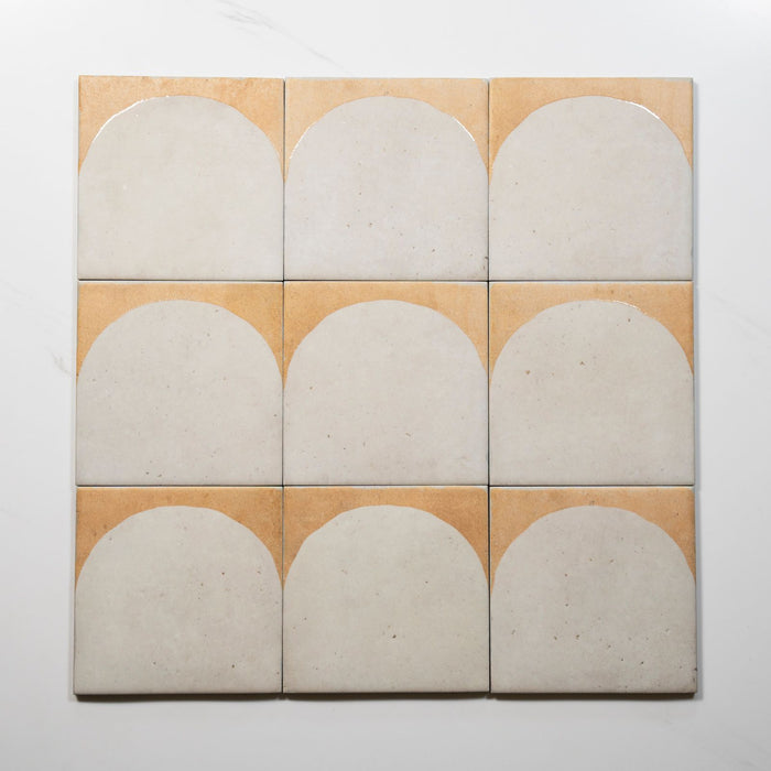 Faces Soluna Arc White Porcelain Tile 150 x 150mm ATLWHD - The Blue Space