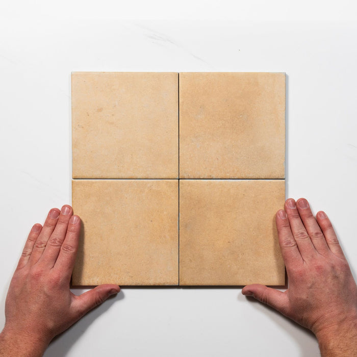 Pattern Lay With Hand Soluna Cotto Matte Porcelain Tile 150 x 150mm ATLCOM - The Blue Space