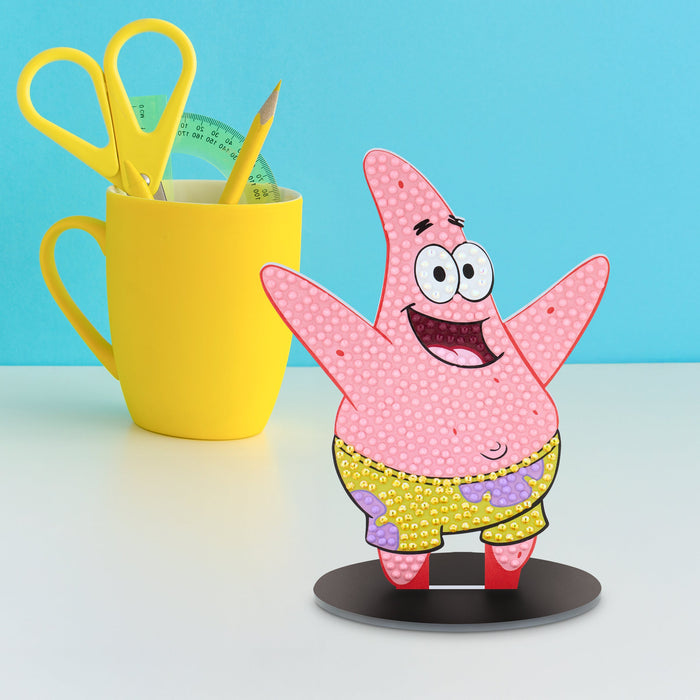 Diamond Painting Sparkle Pals™ - Big Mood Patrick 4.0" x 5.5" (10.4cm x 14.1cm) / Round with 6 Colors Including 2 ABs and 1 Fairy Dust Diamond / 565