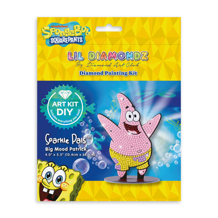 Diamond Painting Sparkle Pals™ - Big Mood Patrick 4.0" x 5.5" (10.4cm x 14.1cm) / Round with 6 Colors Including 2 ABs and 1 Fairy Dust Diamond / 565