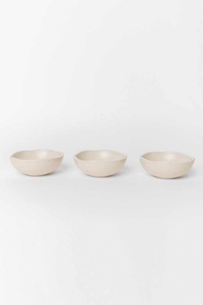 Speckle Ivory Set 3 Dipping Bowls