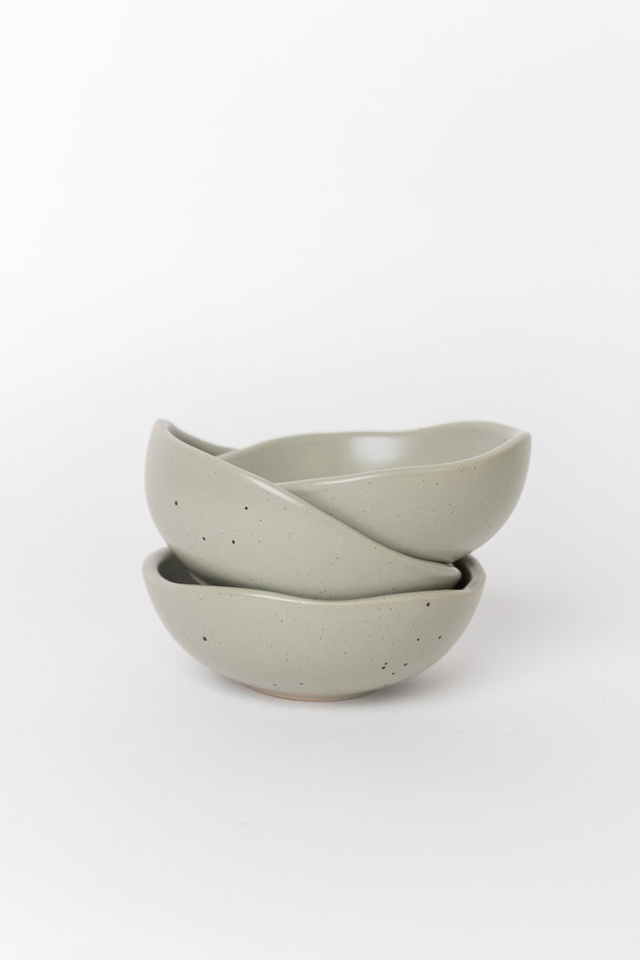 Speckle Sage Set 3 Dipping Bowls