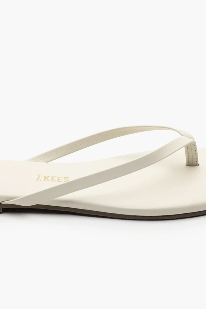 Square Toe Lily Cream Leather Sandal