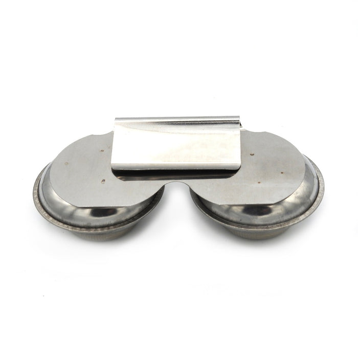 Stainless Steel Palette Cup with Screw on Lid and Clip (Double)
