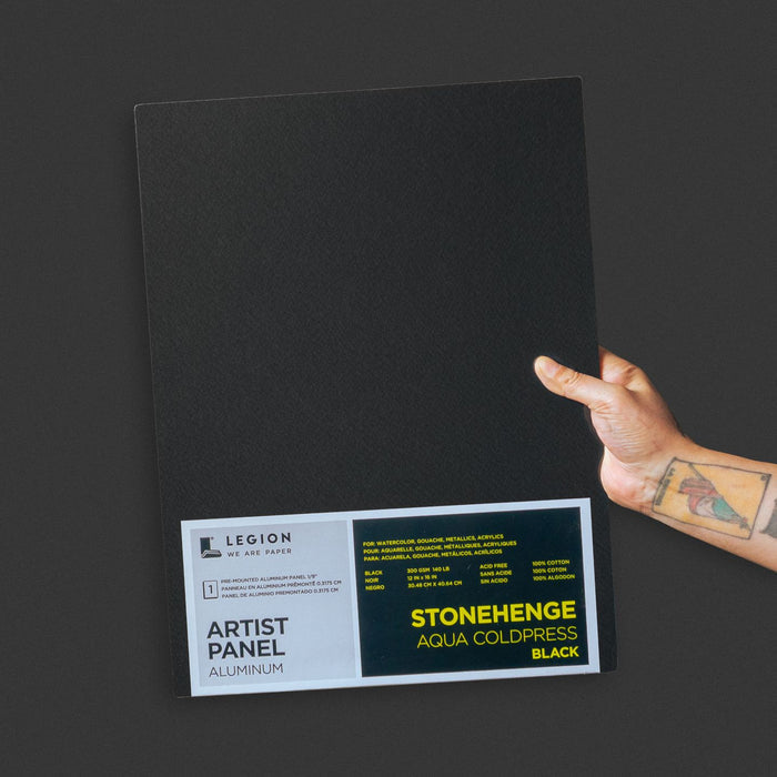 Stonehenge Aqua Black Aluminum Artist Panels 6" x 6"