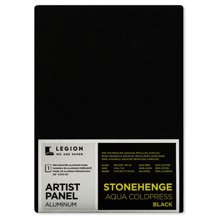 Stonehenge Aqua Black Aluminum Artist Panels 8" x 10"
