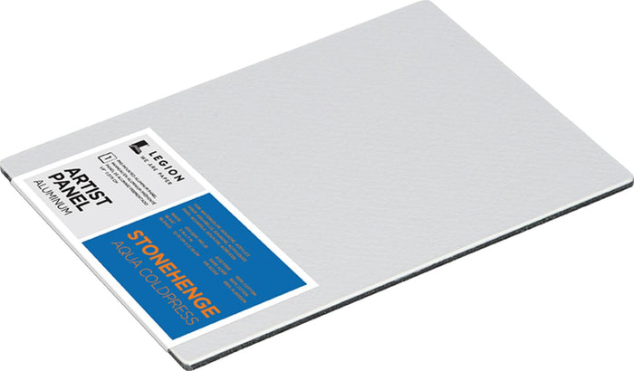 Stonehenge Aqua Cold Press White Aluminum Panel 5" x 7"