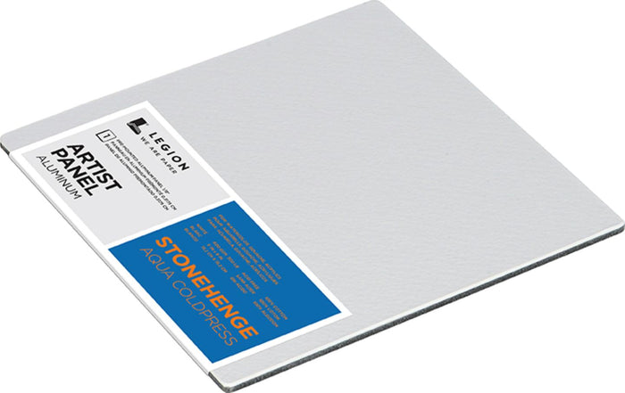 Stonehenge Aqua Cold Press White Aluminum Panel 6" x 6"