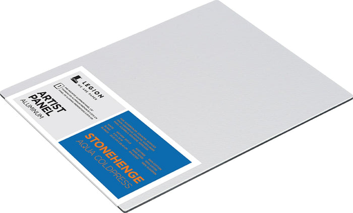Stonehenge Aqua Cold Press White Aluminum Panel 8" x 10"