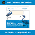 Strathmore Ivory with Deckle Cards 5" x 6 7/8" - Case of 400 Cards (Pre-Buy)