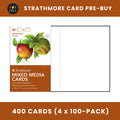 Strathmore Mixed Media Cards 5" x 6 7/8" - Case of 400 Cards (Pre-Buy)