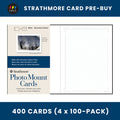 Strathmore Photo Mount Decorative Embossed Border Cards 5" x 6 7/8" - Case of 400 Cards (Pre-Buy)