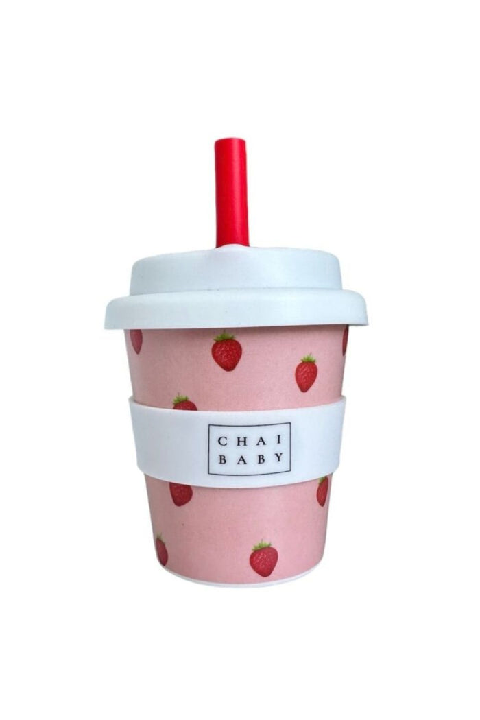 Strawberry + Cream Babyccino + Fluffy Cup