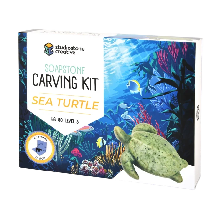 Studiostone Creative Soapstone Carving Kit - Sea Turtle