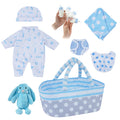 [Suitable for 12'' Dolls] Babeside Reborn Baby Essentials-8pcs Set
