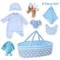 [Suitable for 17-22'' Boy] Babeside Adoption Reborn Baby Essentials-8pcs Gift Set
