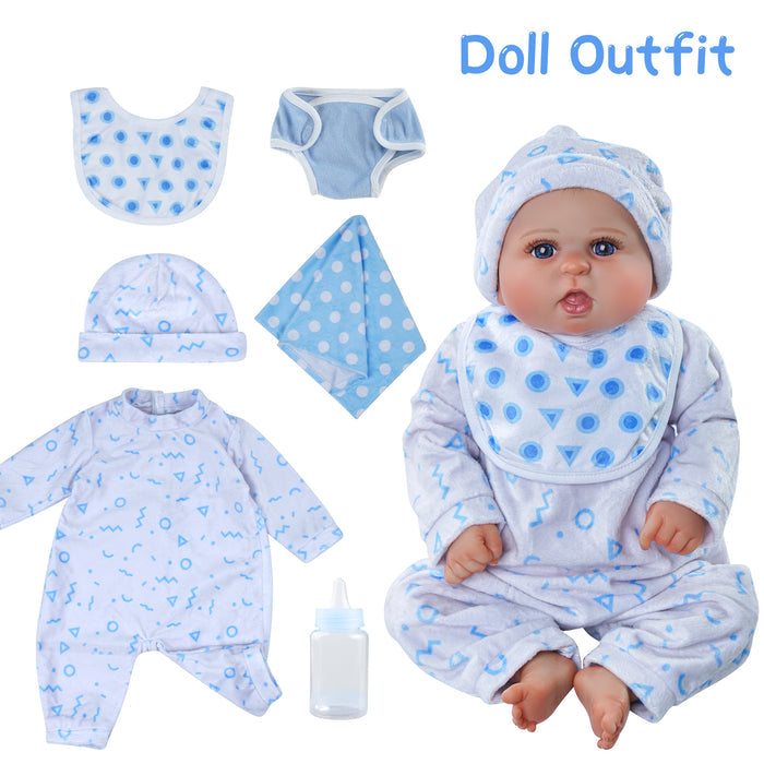 [Suitable for 17-22'' Boy] Babeside Adoption Reborn Baby Essentials-8pcs Gift Set