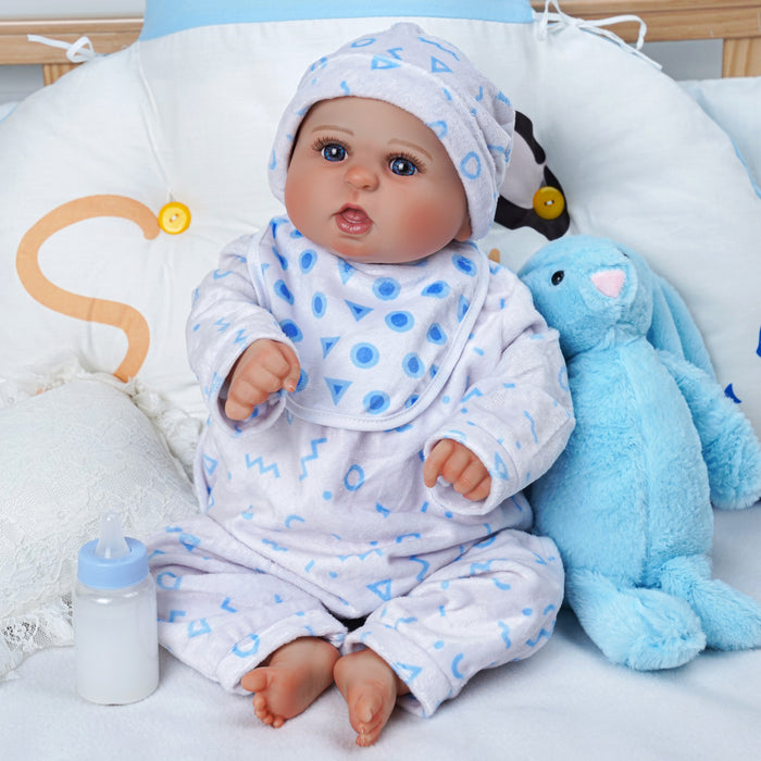 [Suitable for 17-22'' Boy] Babeside Adoption Reborn Baby Essentials-8pcs Gift Set