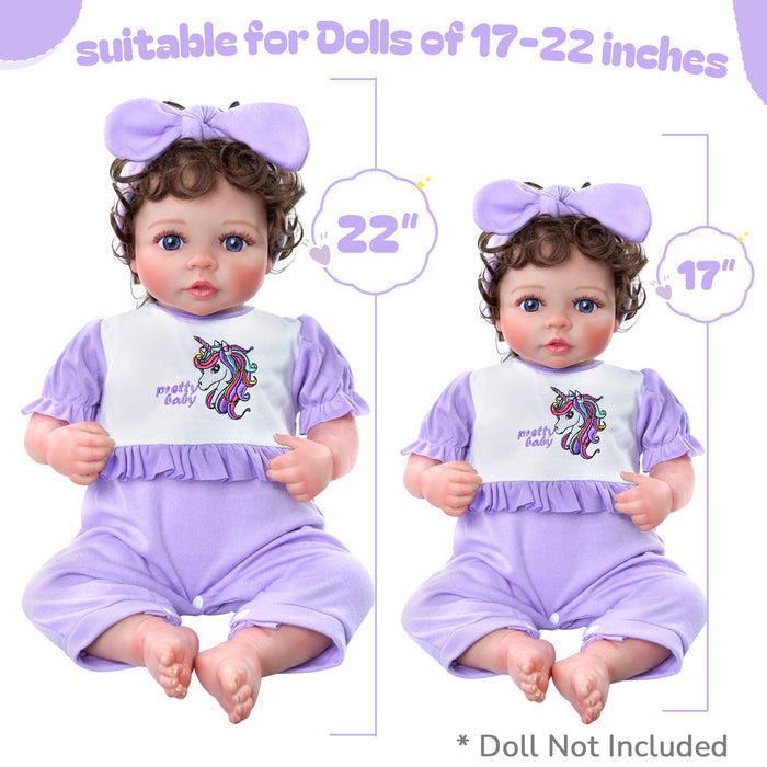 [Suitable for 17-22'' Dolls] Babeside Reborn Baby Essentials-8pcs Set