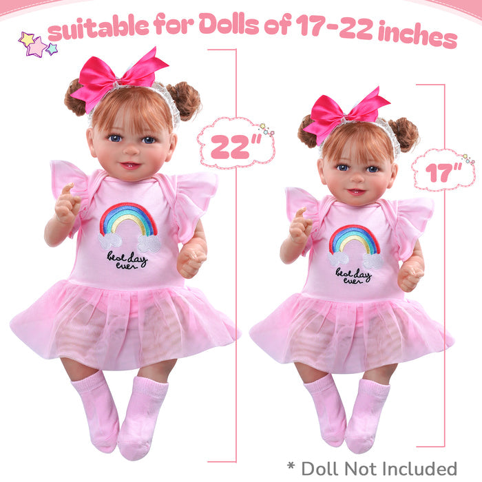 [Suitable for 17-22'' Dolls] Babeside Reborn Baby Essentials-8pcs Set