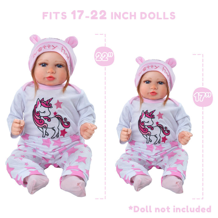 [Suitable for 17-22'' Dolls] Babeside Reborn Baby Essentials-8pcs Set