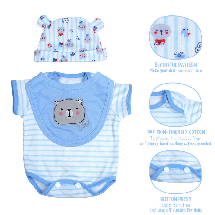 [Suitable for 17-22'' Dolls] Babeside Reborn Baby Essentials-9pcs Set