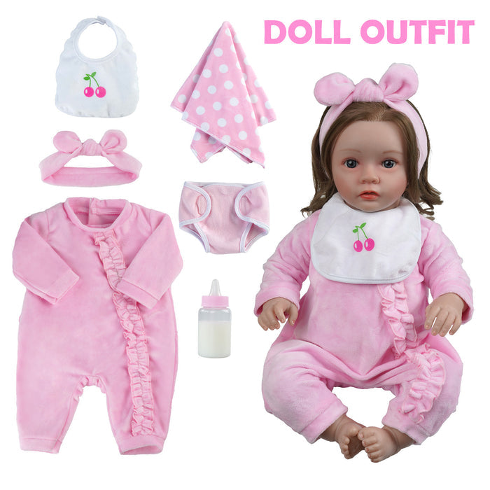 [Suitable for 17-22'' Girl] Babeside Adoption Reborn Baby Essentials-8pcs Gift Set