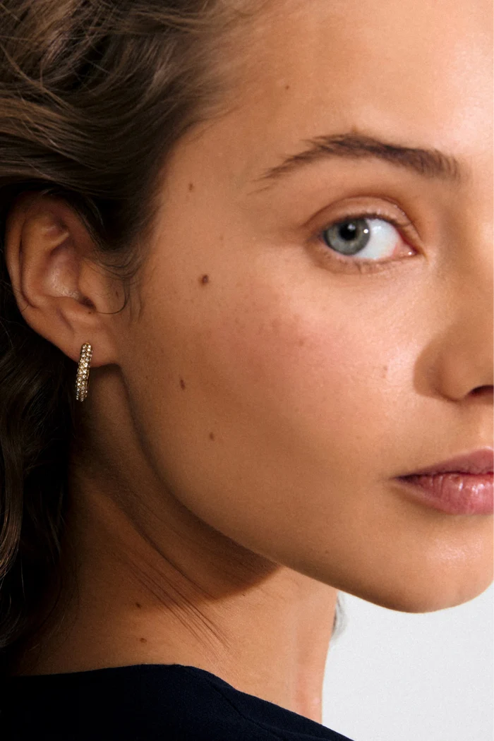 Tatum Recycled Gold Crystal Earrings