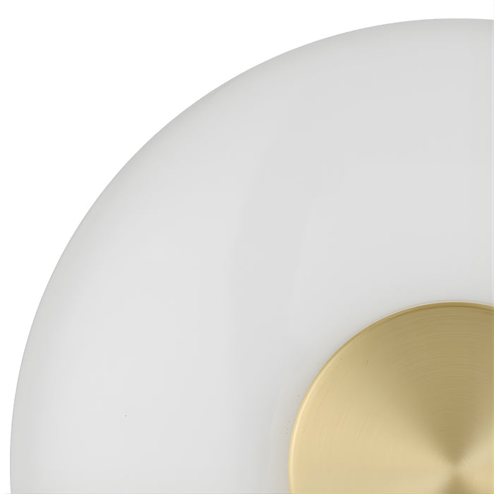 Details Telbix Amity Wall Light Opal AMITYWB25-BRSOP - The Blue Space