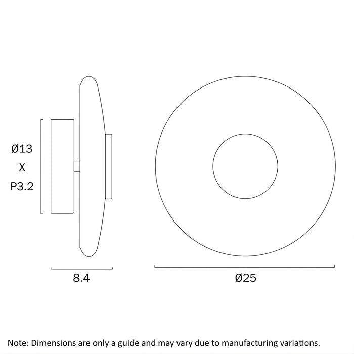 Line Drawing Telbix Amity Wall Light Opal AMITYWB25-BRSOP - The Blue Space