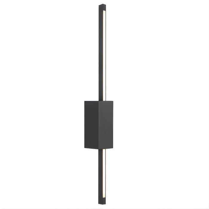 Side View Telbix Madras 60cm Wall Light Black MADRASWB60-BK - The Blue Space