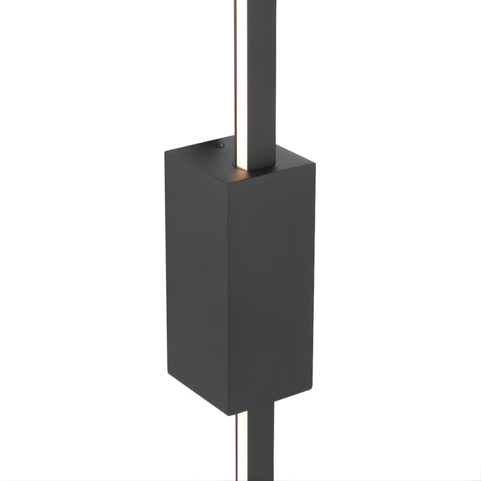 Details Telbix Madras 60cm Wall Light Black MADRASWB60-BK - The Blue Space