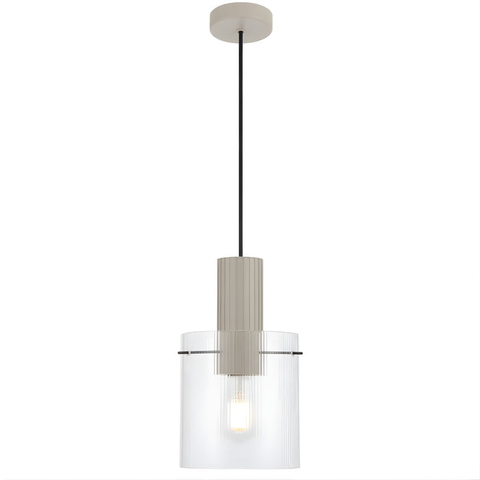 Telbix Mika 18cm Pendant Light Grey  MIKAPE18-GY - The Blue Space