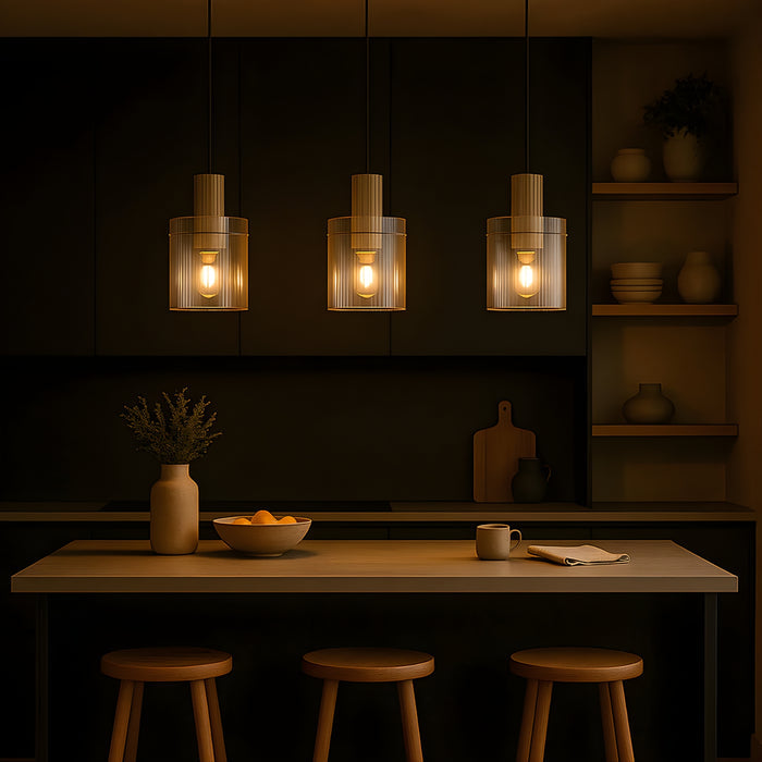 Kitchen Telbix Mika 18cm Pendant Light Grey  MIKAPE18-GY - The Blue Space