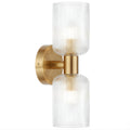 Telbix Riven 2 Wall Light Antique Gold Clear  RIVENWB2-AGCL - The Blue Space