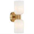 Telbix Riven 2 Wall Light Antique Gold Opal Matte  RIVENWB2-AGOM - The Blue Space