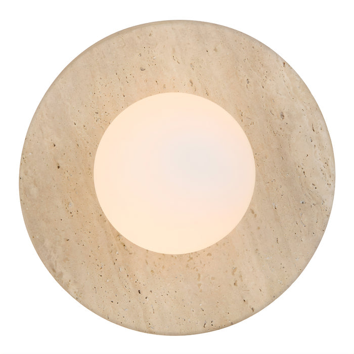 Front Telbix Varon Wall Light Matte Opal  VARONWB-BEOM - The Blue Space