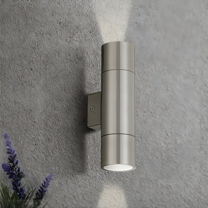 Lifestyle Telbix Walsh Wall light Stainless Steel  WALSHEX2-SS - The Blue Space