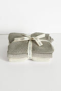 Textured Lavette Taupe Wash Cloths Set of 3 HW Beauty - Skincare, Bodycare, Hair, Nail, Makeup Bianca Lorenne