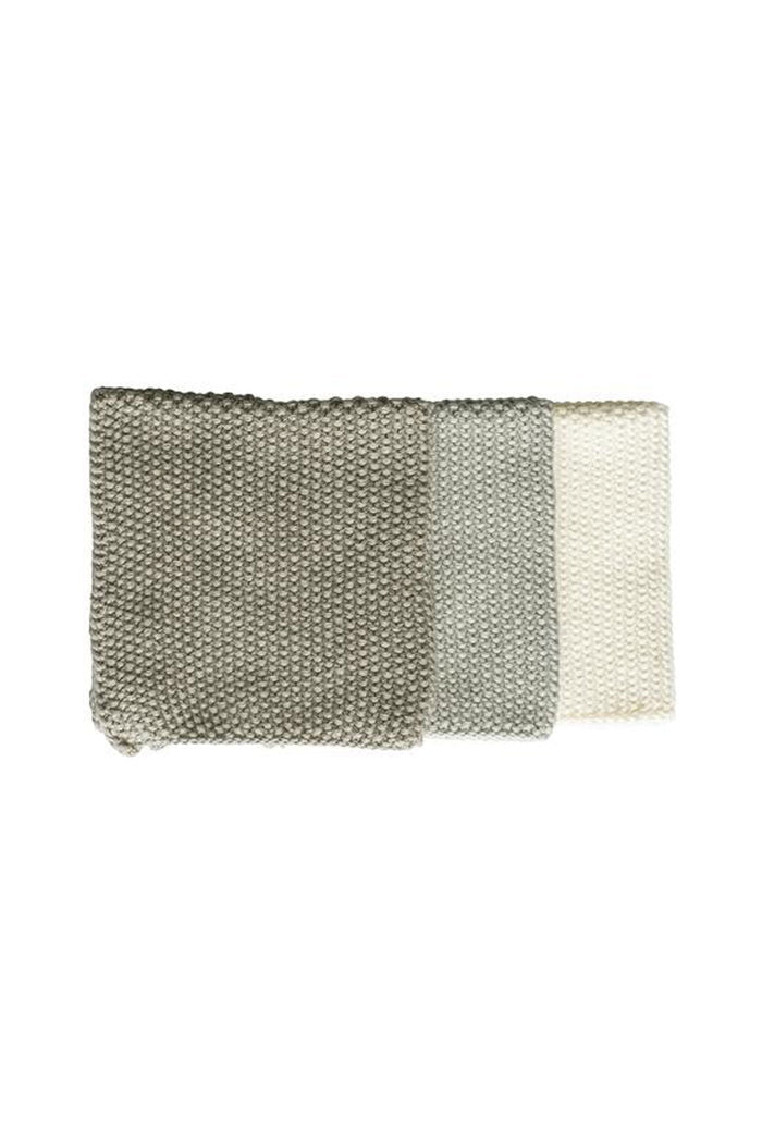 Textured Lavette Taupe Wash Cloths Set of 3 HW Beauty - Skincare, Bodycare, Hair, Nail, Makeup Bianca Lorenne