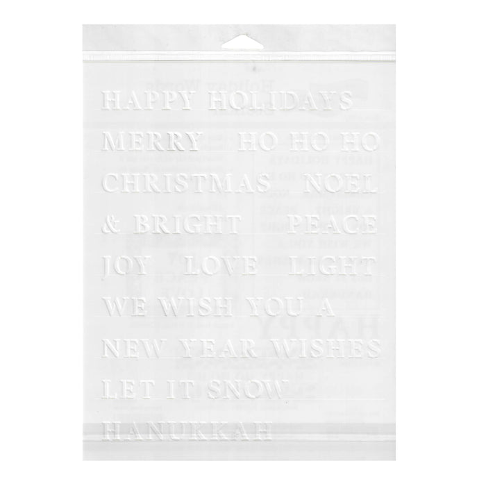 The Crafter's Workshop Stencil 8.5" x 11" - Holiday Good Words