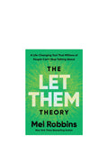Book cover of 'The Let Them Theory' by Mel Robbins with a green gradient background.