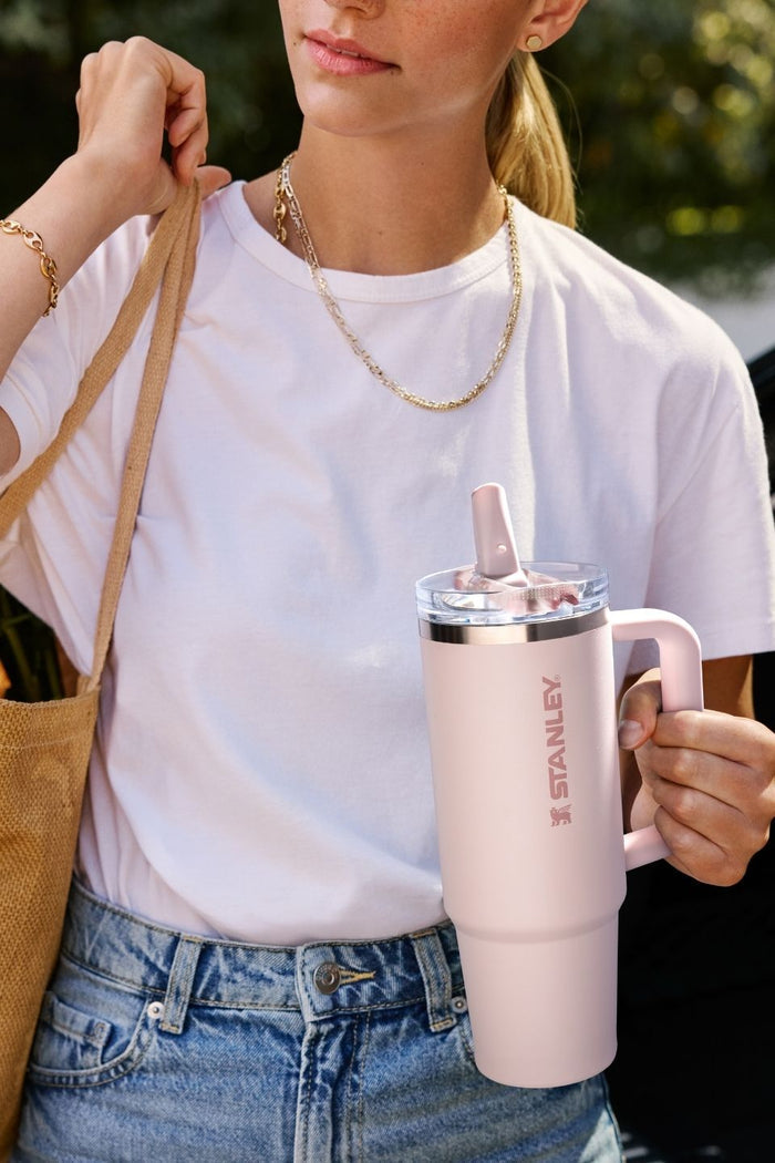 The Quencher Rose Quartz ProTour Flip Straw 30oz Tumbler