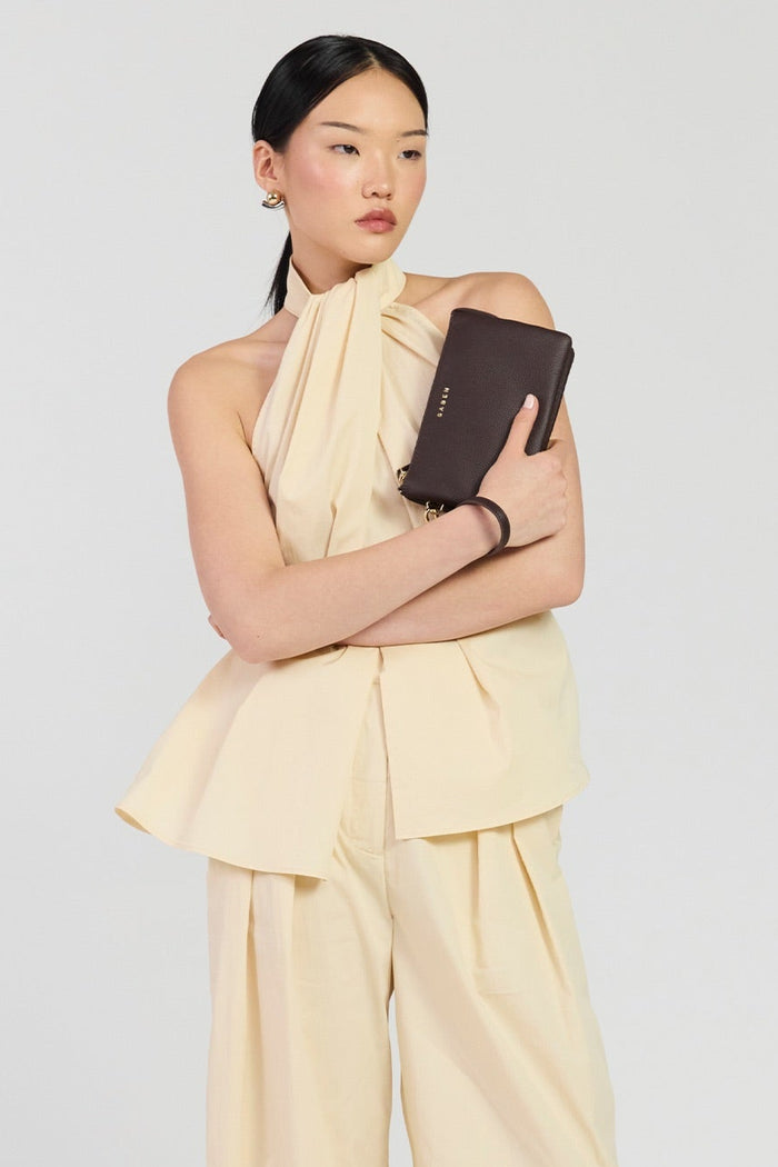 Tilly Cacao Luxe Small Crossbody Bag